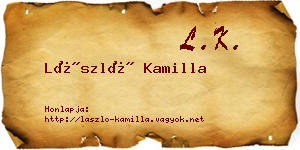 László Kamilla névjegykártya